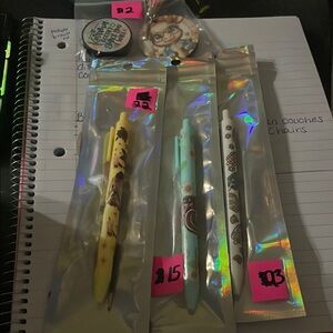 Set of Three Decorative Pens